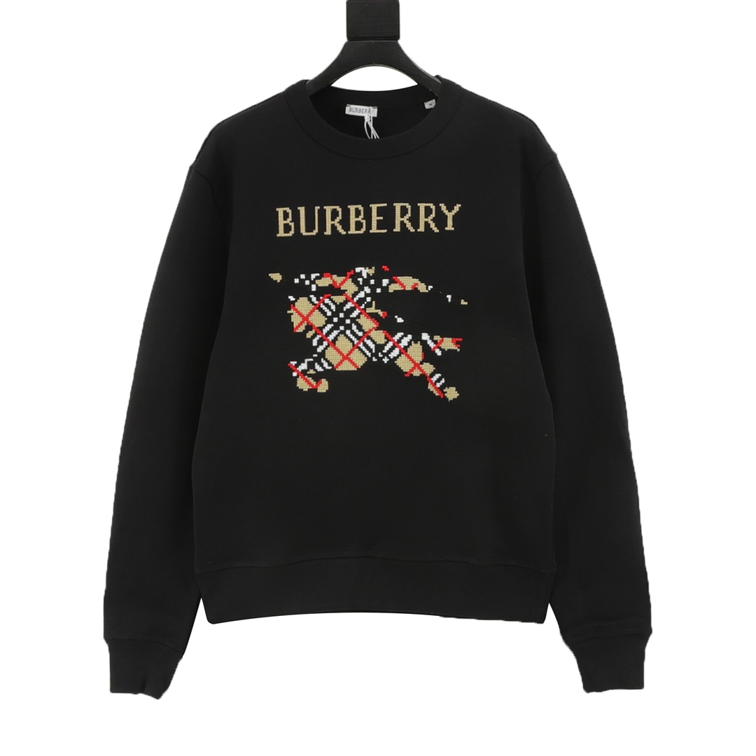 Cross-stitch warhorse long-sleeved sweatshirt