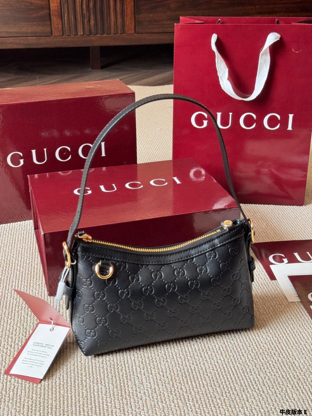 New released full logo black bag