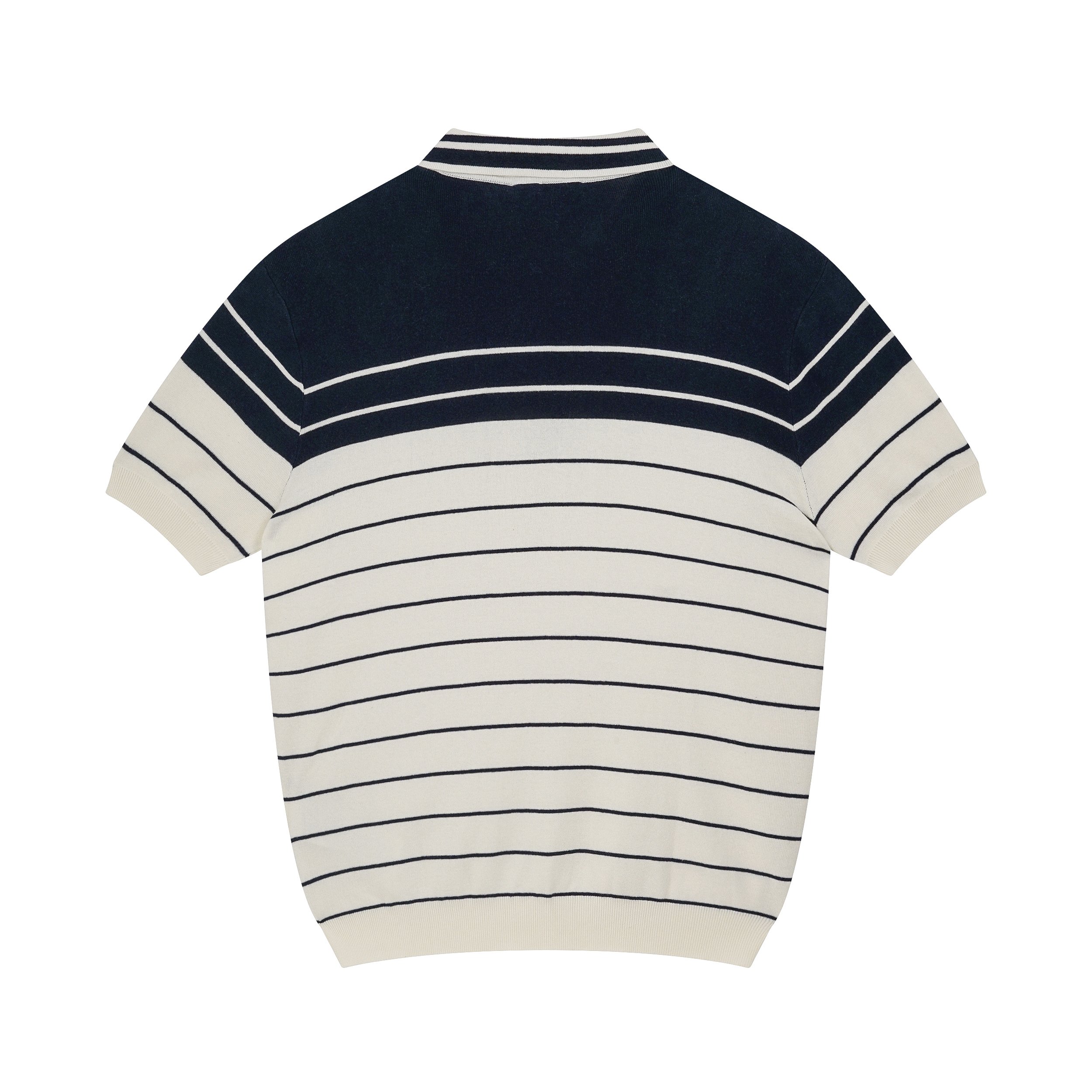25SS Polo shirt striped knit short sleeve