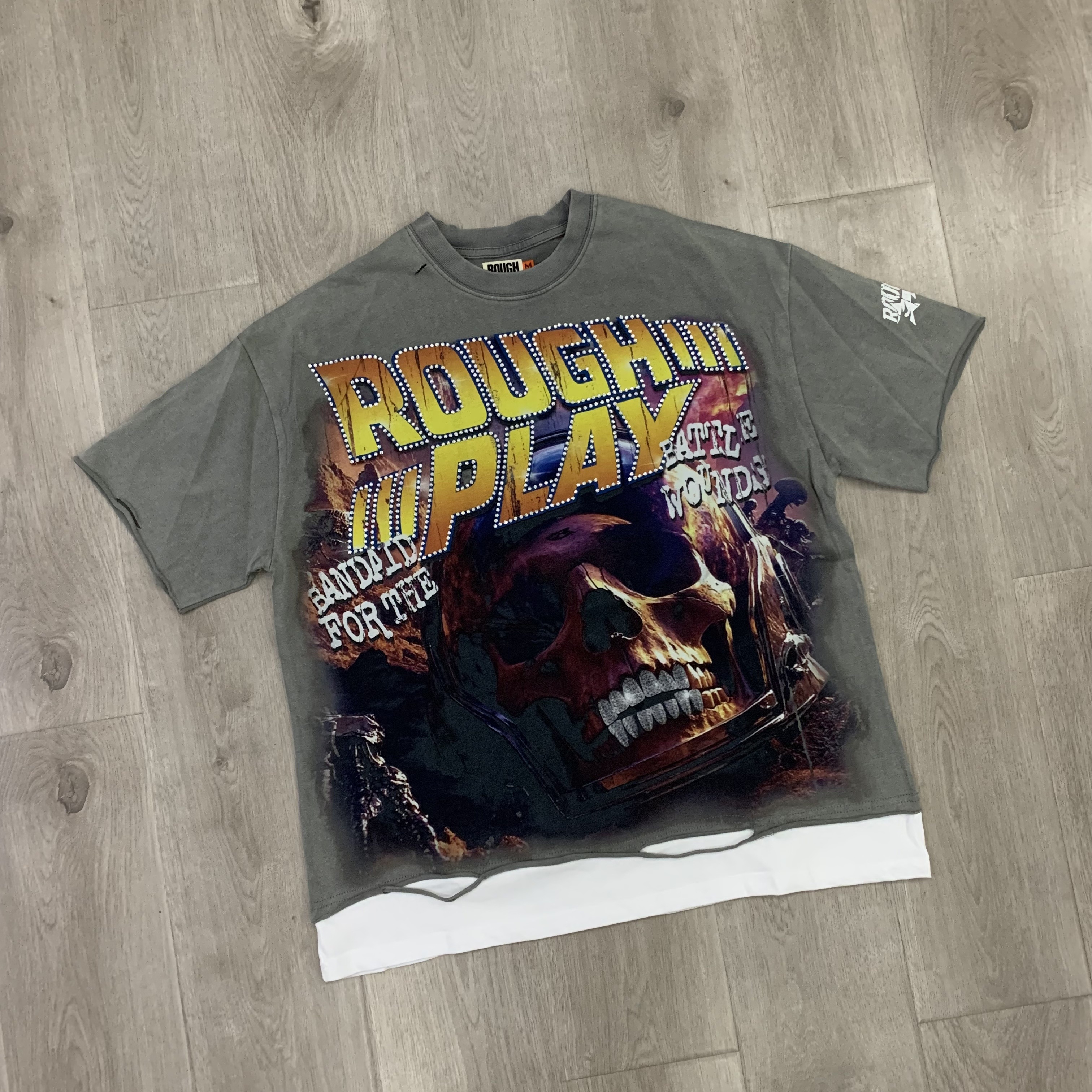 Back 2 The Future featuring a striking skull design cotton tee