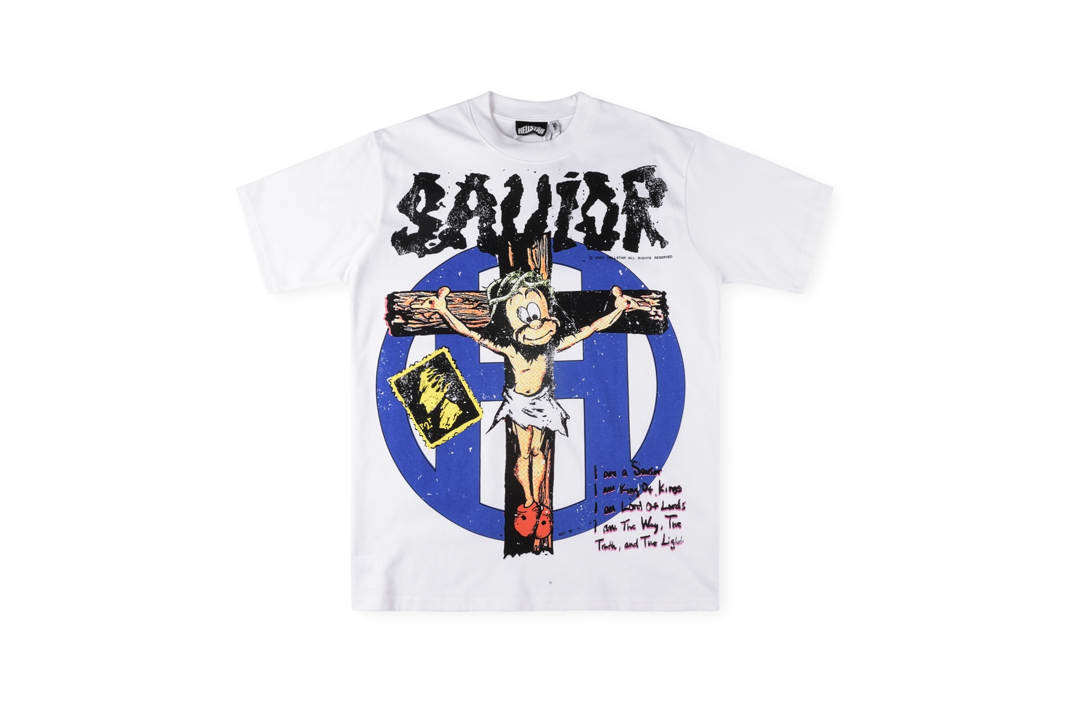 Creative style cartoon cross-printed pure cotton T-shirt