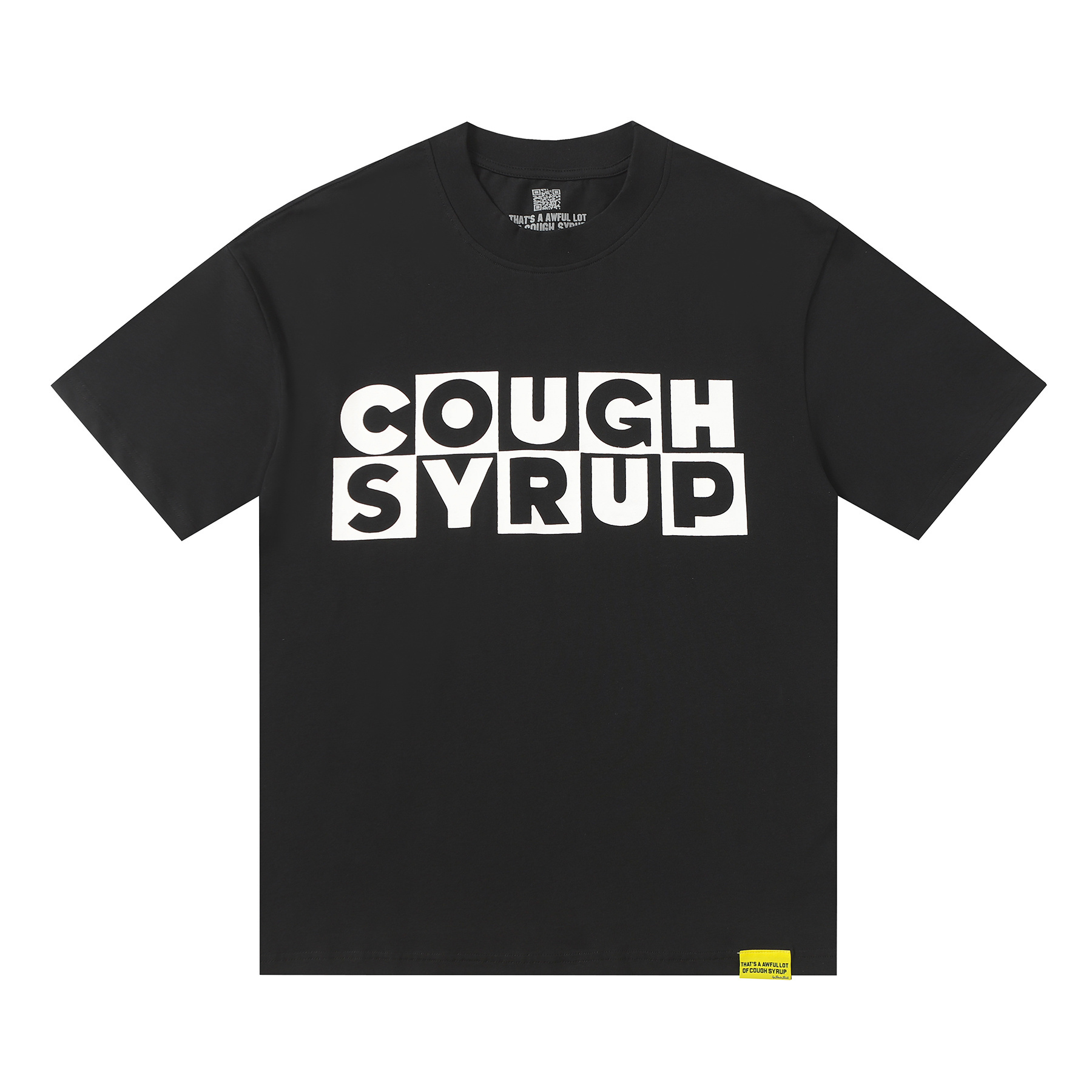 COUGH SYRUP WITH SCAN CODE new cotton tee