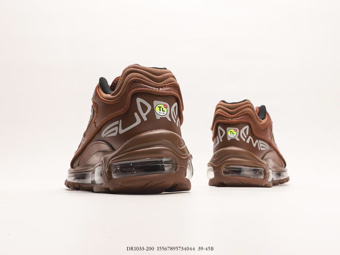 supreme x nike air max98 TL brown sneaker