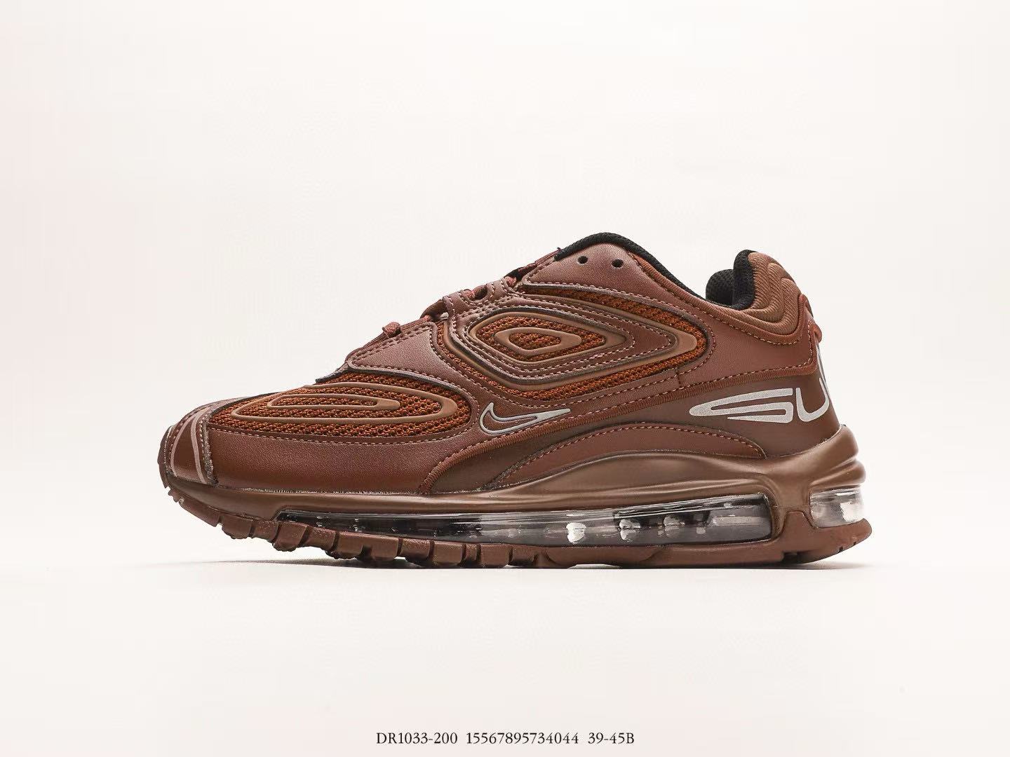 supreme x nike air max98 TL brown sneaker