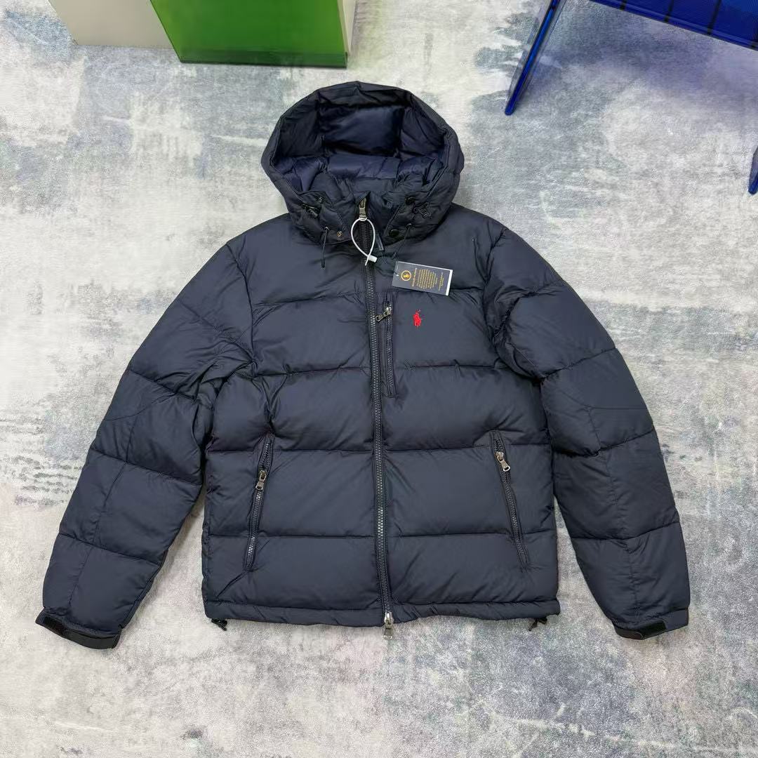 1:1 new classic embroidery logo down jacket