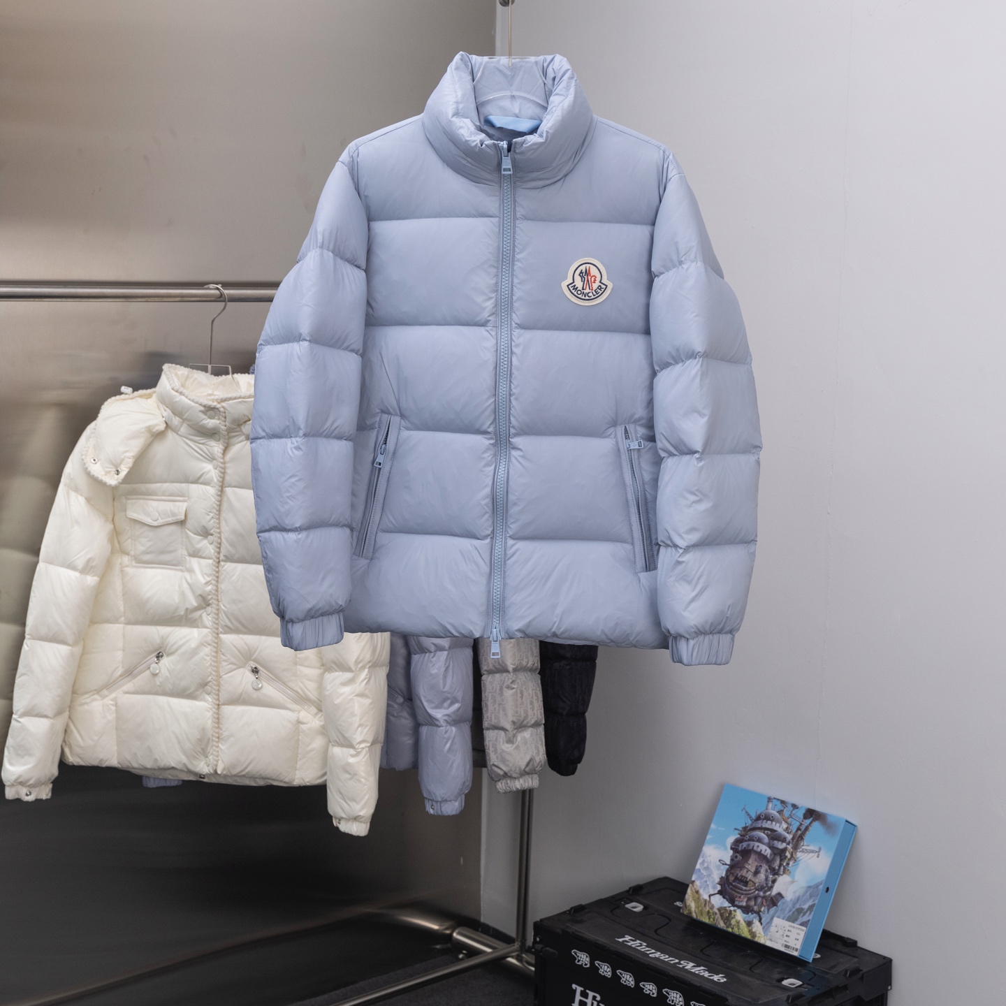 Short men's down jacket coat