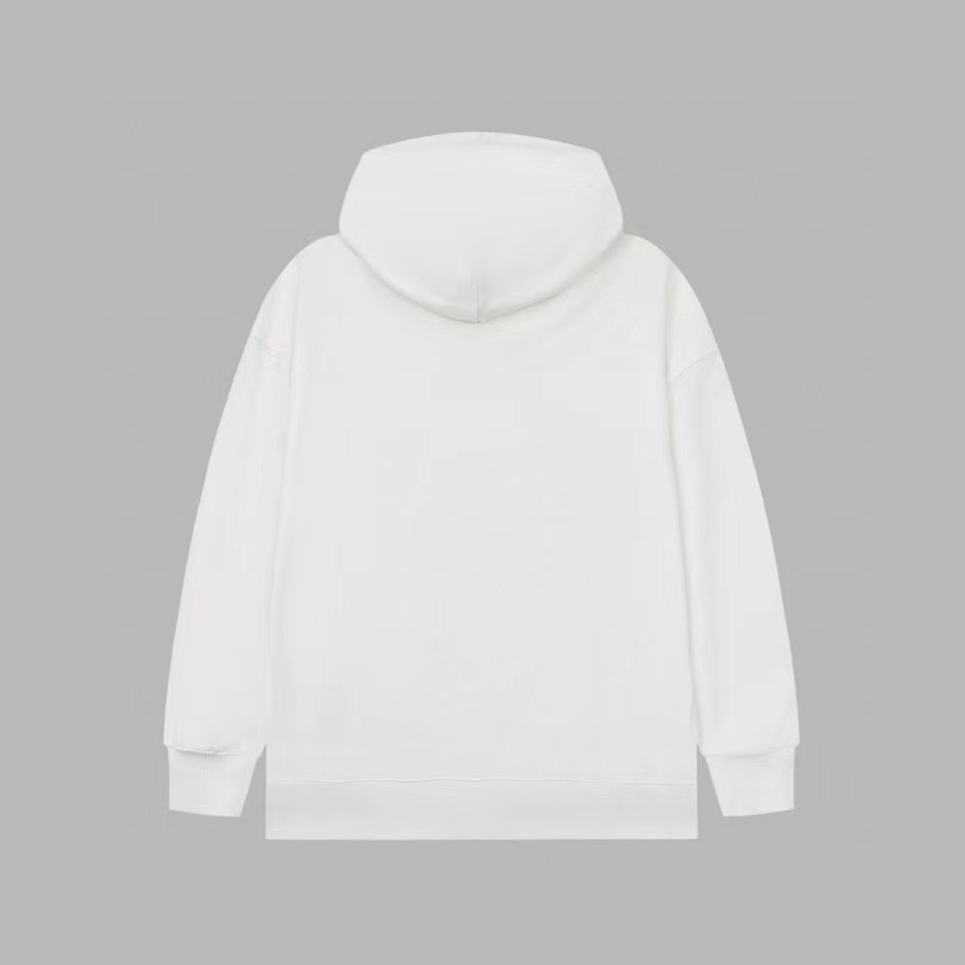 Guci Classic logo white hoodie