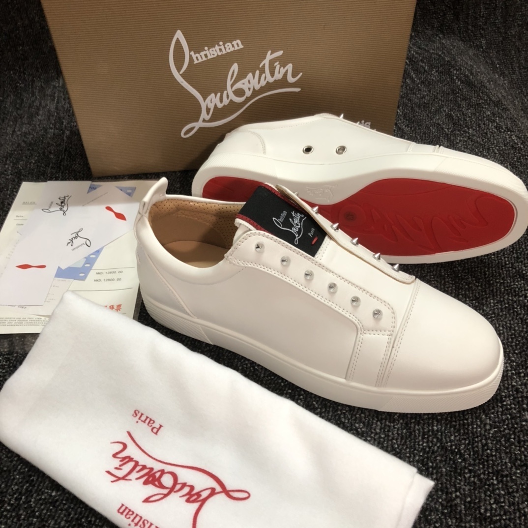1:1 New arrival CL Red-bottomed rivet sneakers