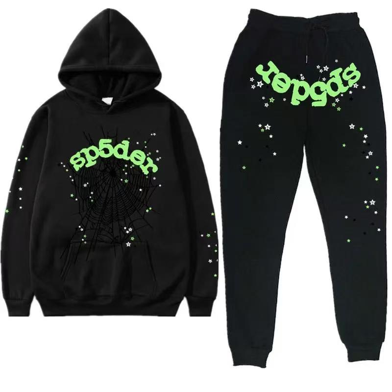 spider green logo tracksuit