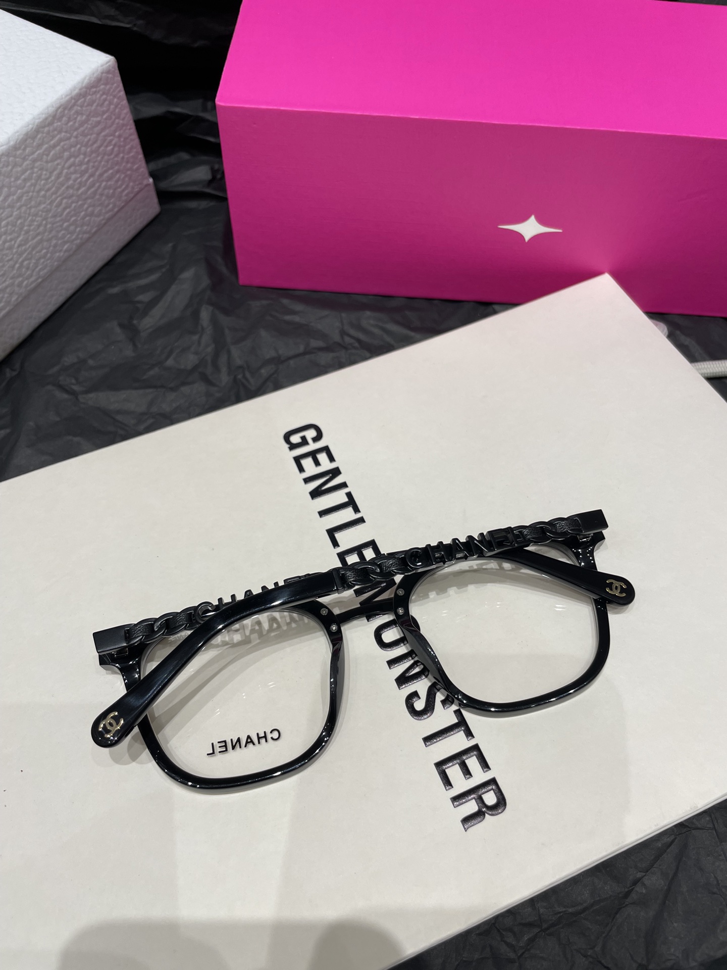 1:1 new arrival CN black glasses can add degree