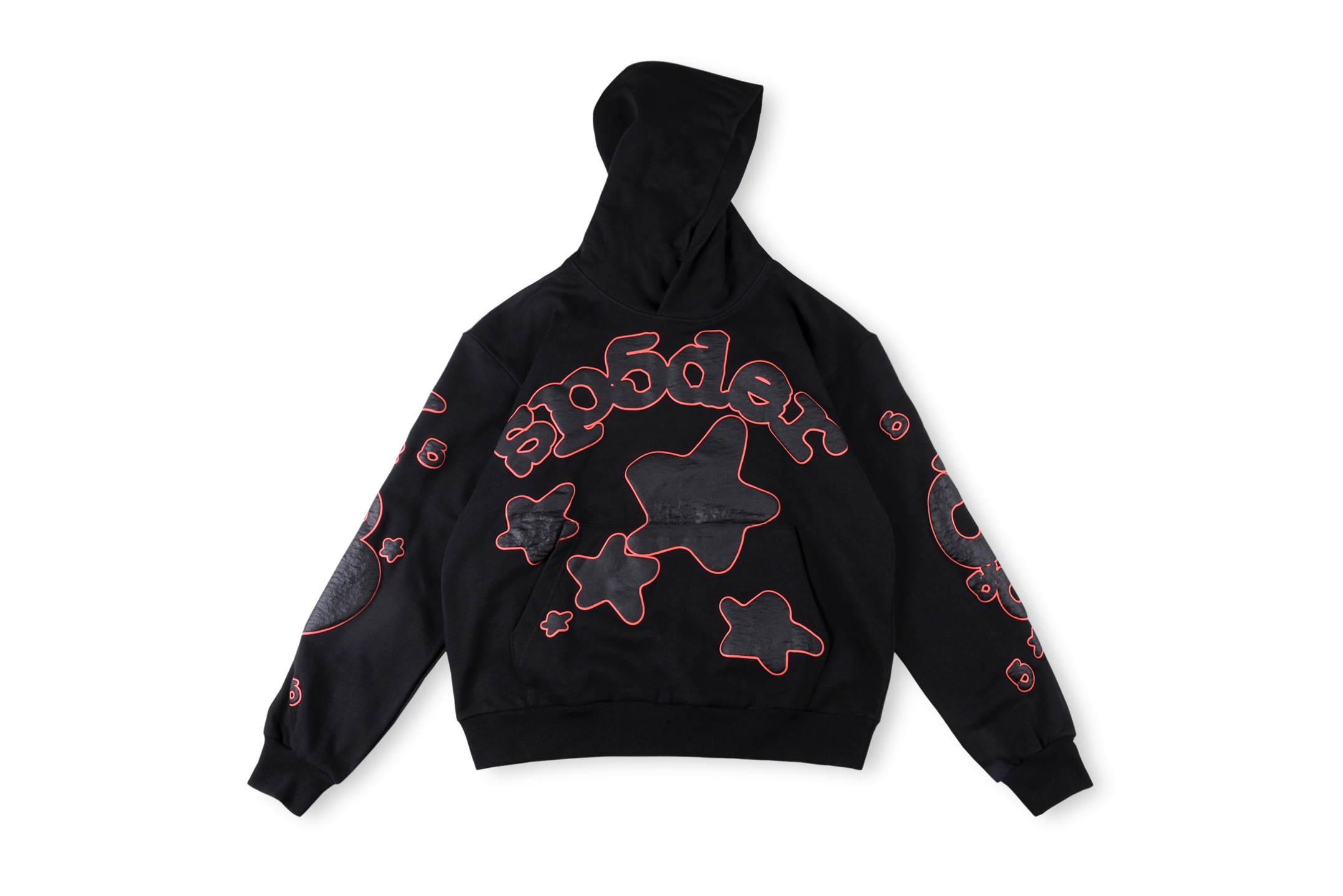 New 1:1 Sp5der Foam-printed men's and women's casual sports hoodie