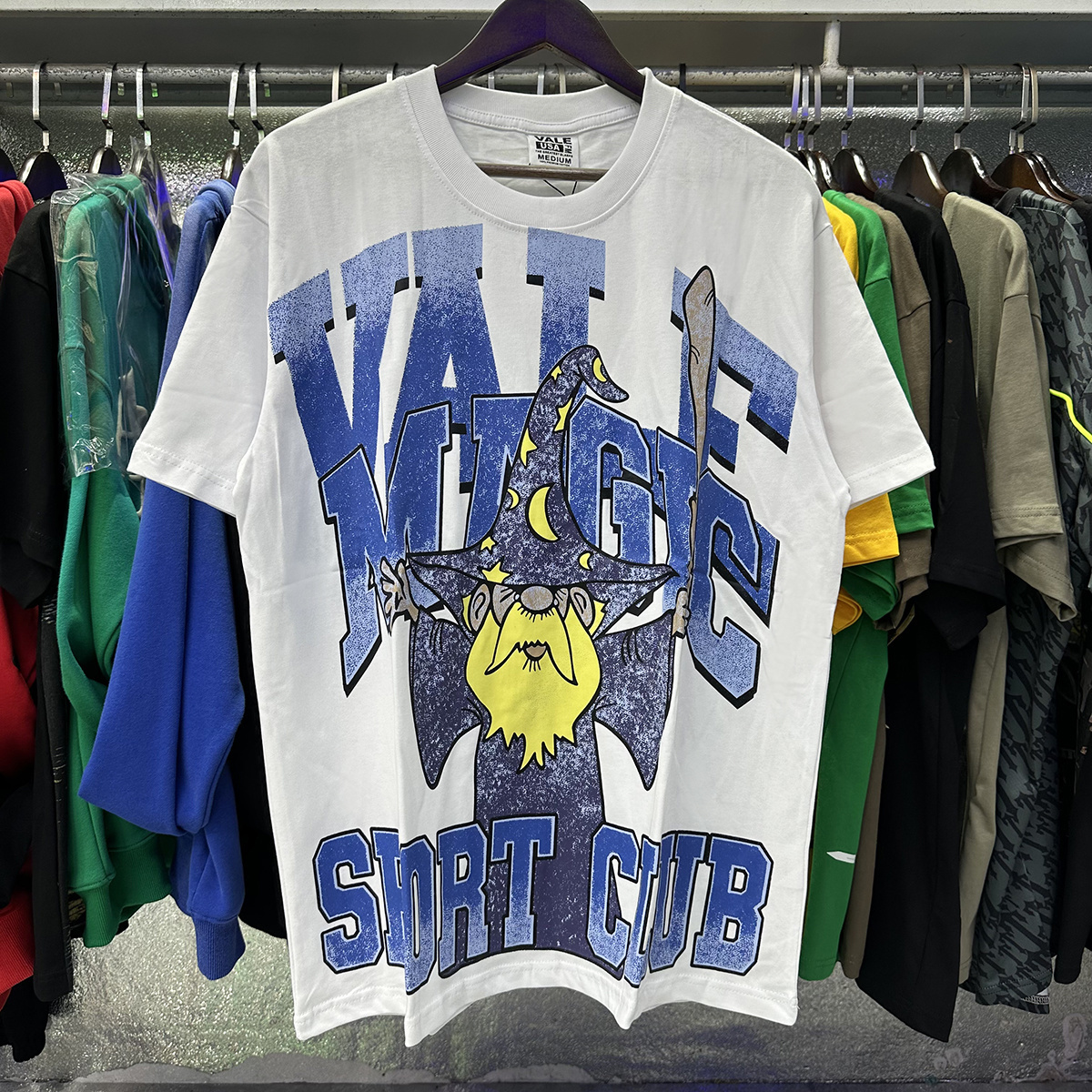 NEW Vale Magic Magician Print cotton tee