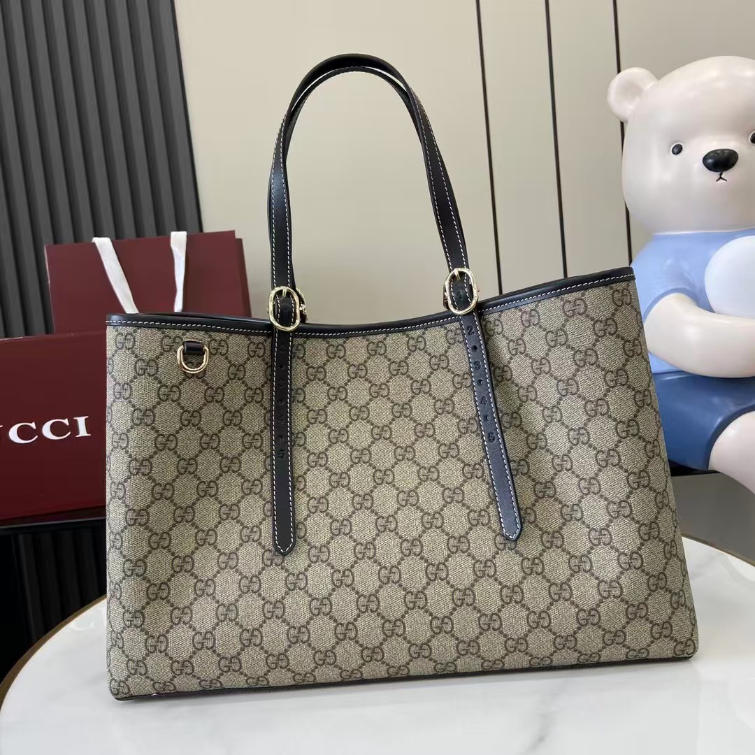 1:1 classic brown full logo bag
