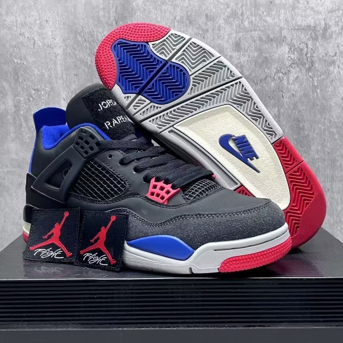 aj4 retro rare air white red sneaker