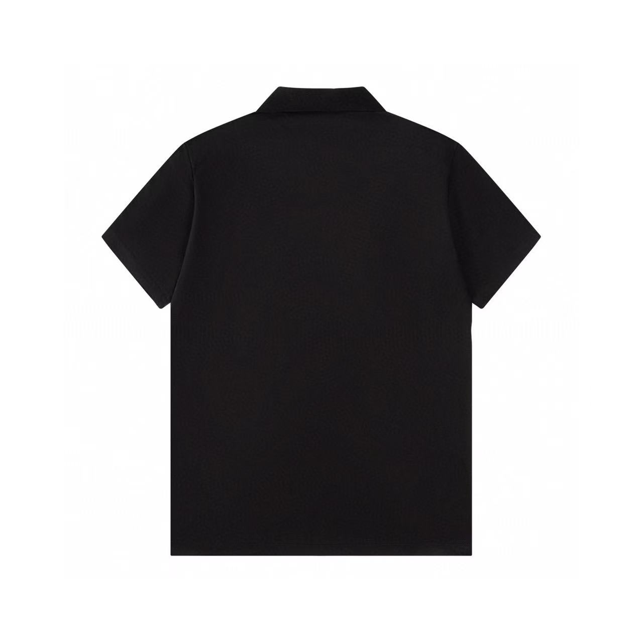25SS new bubry Gingham-patterned shoulder knit fabric polo shirt