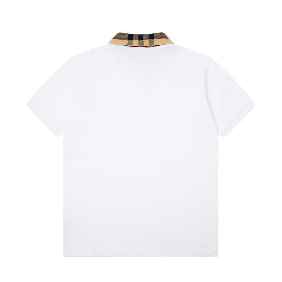25SS new Classic check-pattern polo shirt collar