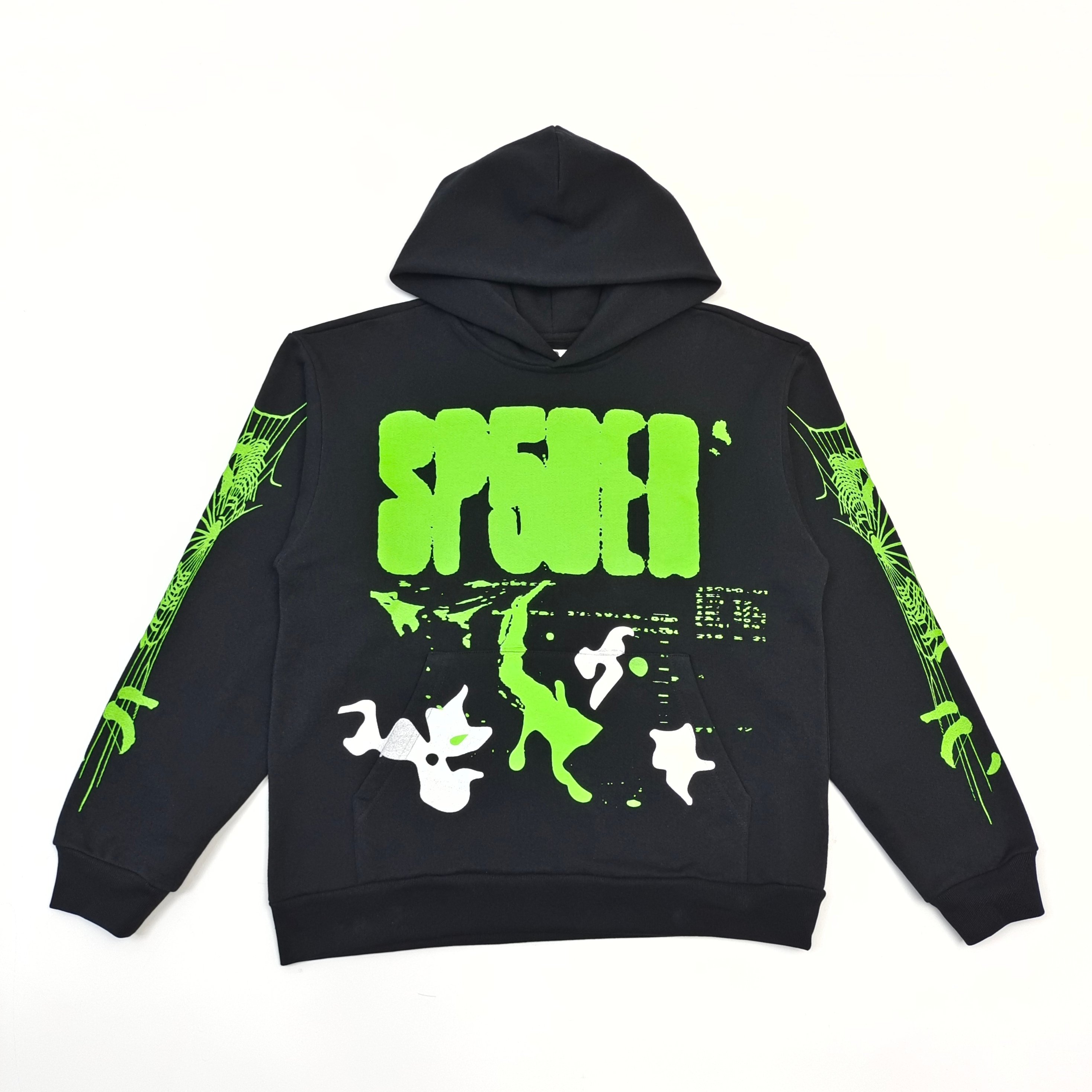 1: 1 Green Ray Black Hoodie