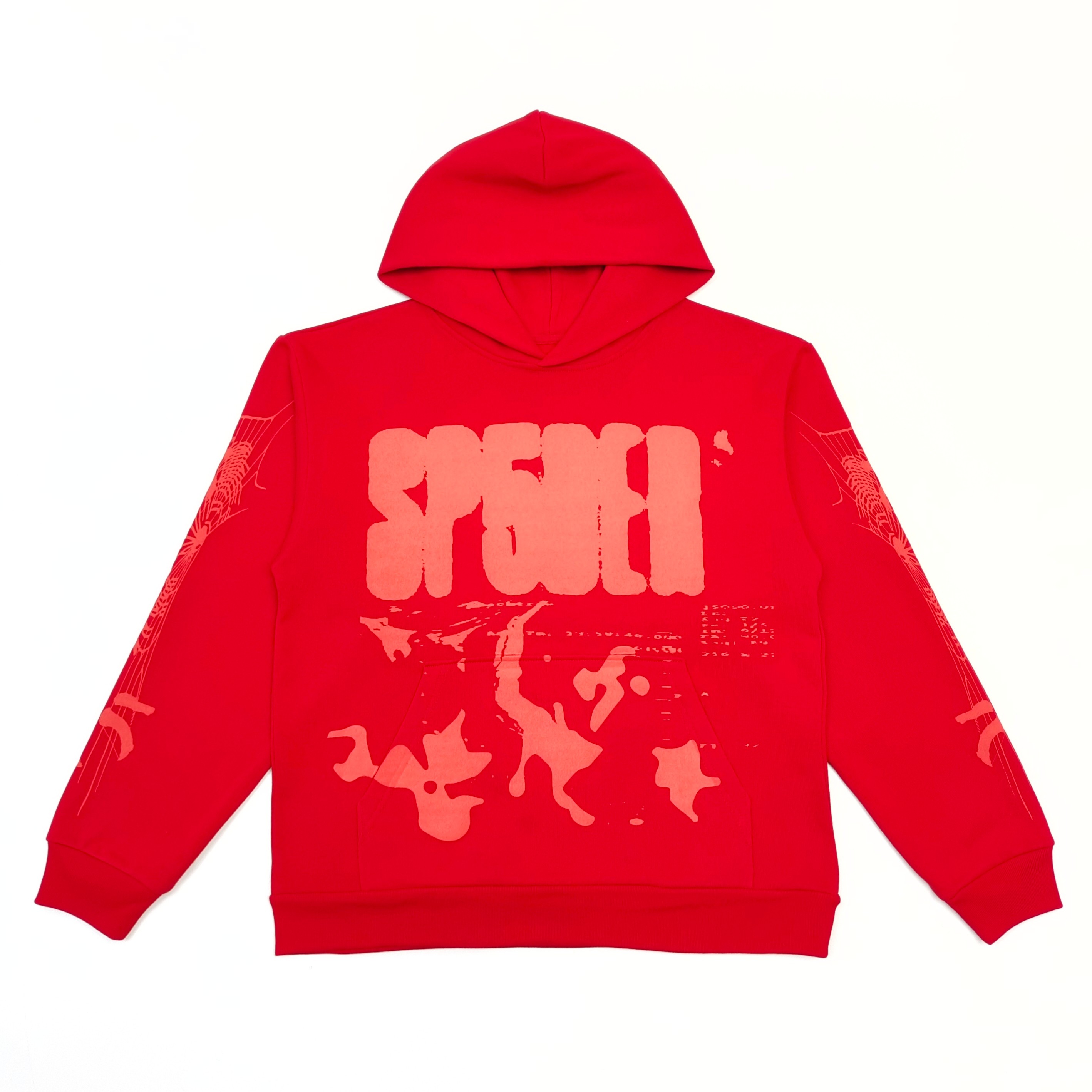 1: 1 Red Ray Red Hoodie
