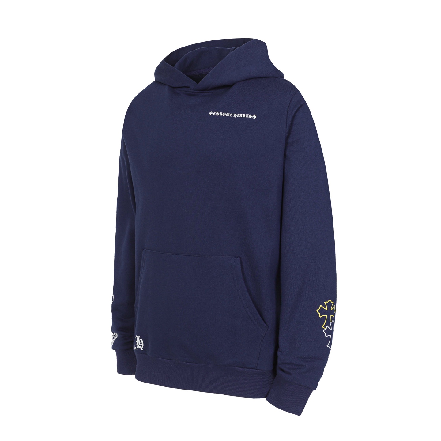 1:1 Crocs Cross Sanskrit Print Hooded Sweatshirt deepblue