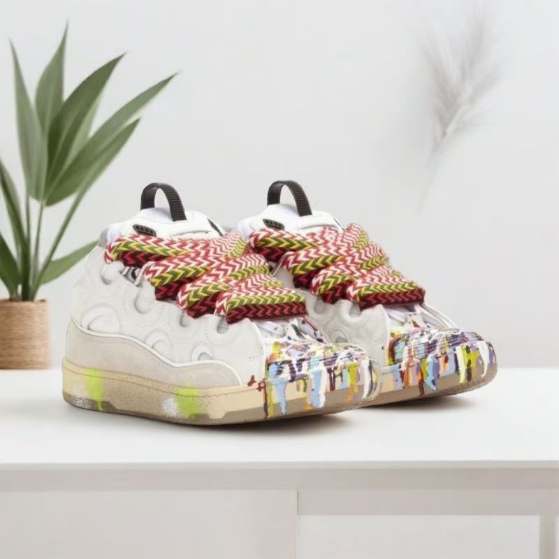 High looks and versatile dad tie up thick soled bread shoes