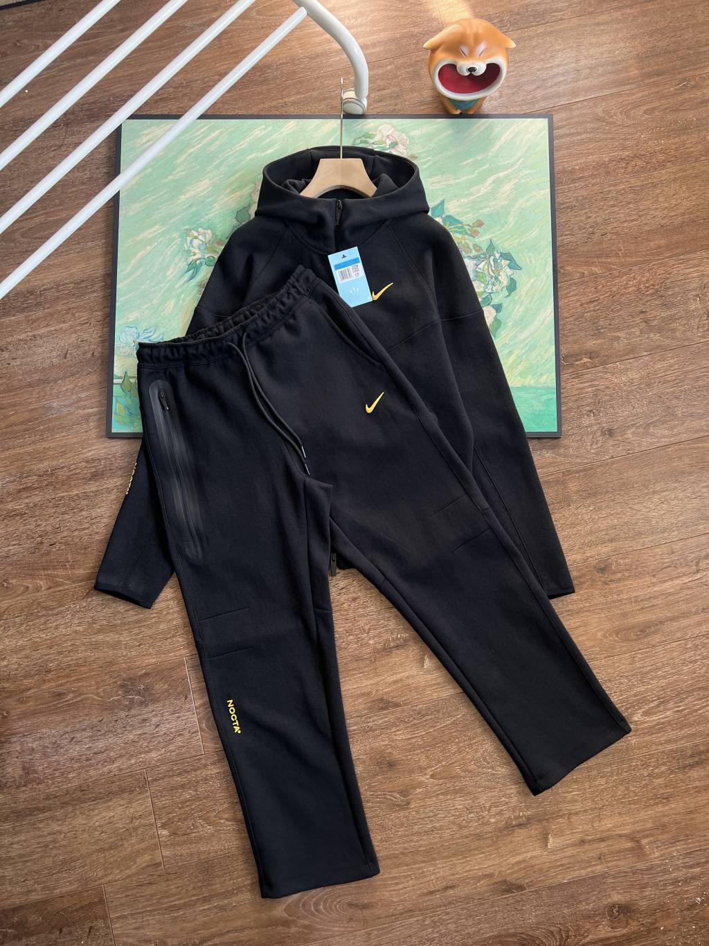 1:1 NKx NOCTA Collaboration  Tech Fleece Brand Logo Printed Sport Zipper hoodie and pants