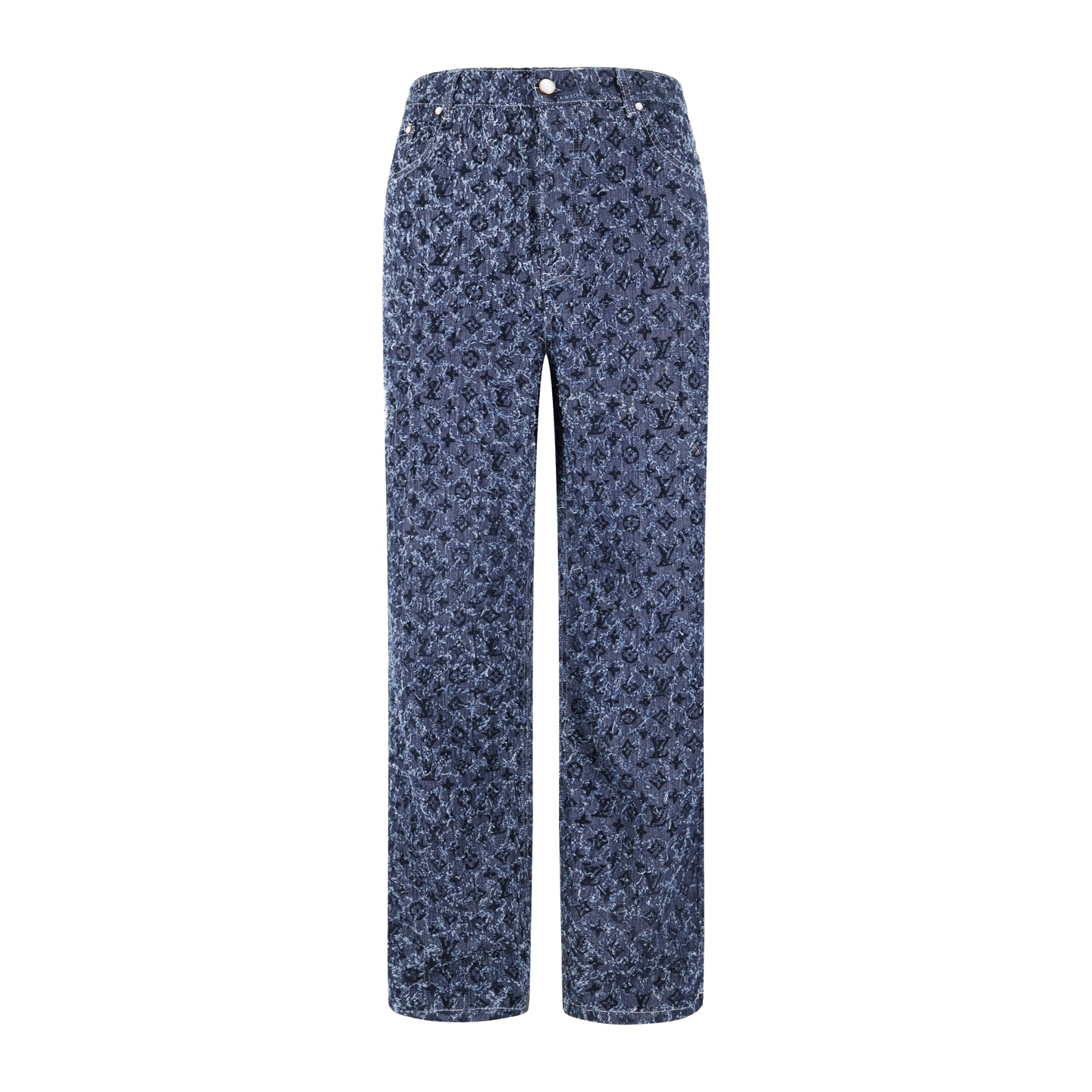 Blue heavy tassel jeans