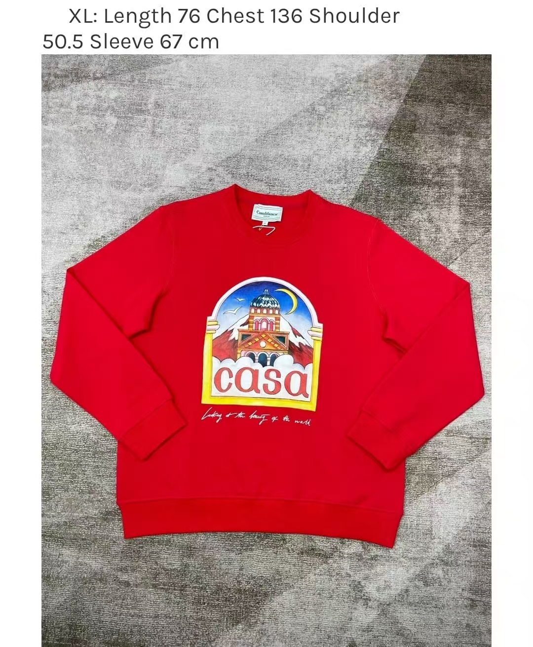 1:1 classic red crewneck shirt
