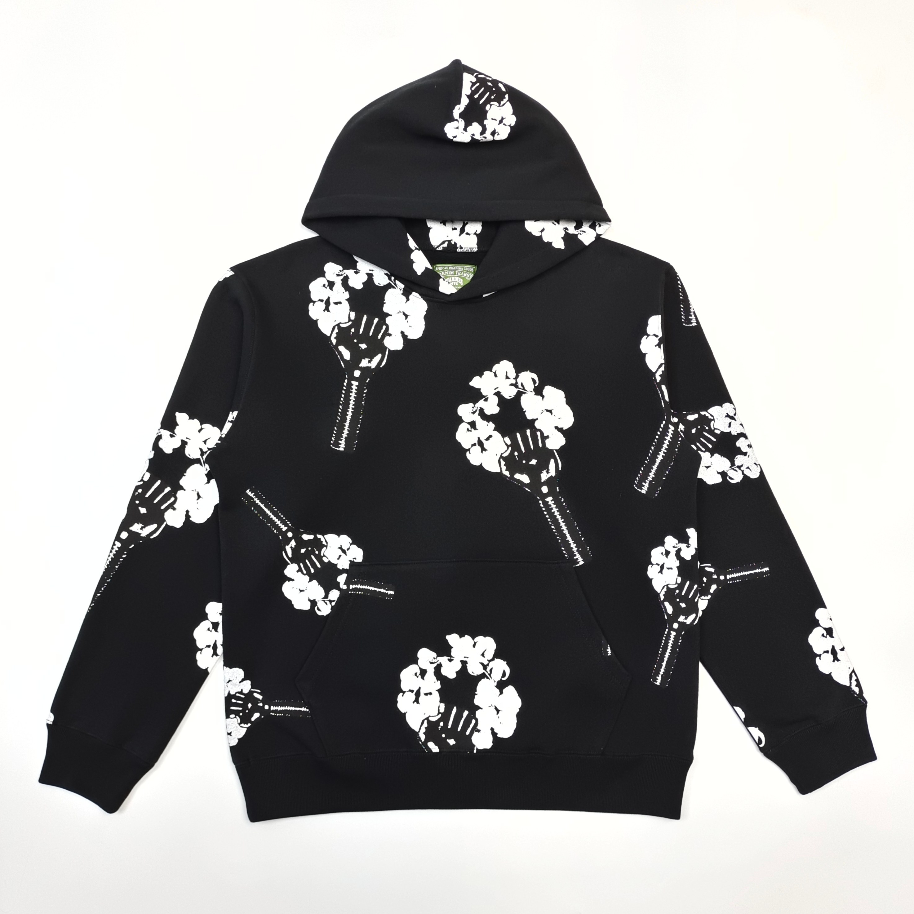 1:1 Black hoodie with fist flower