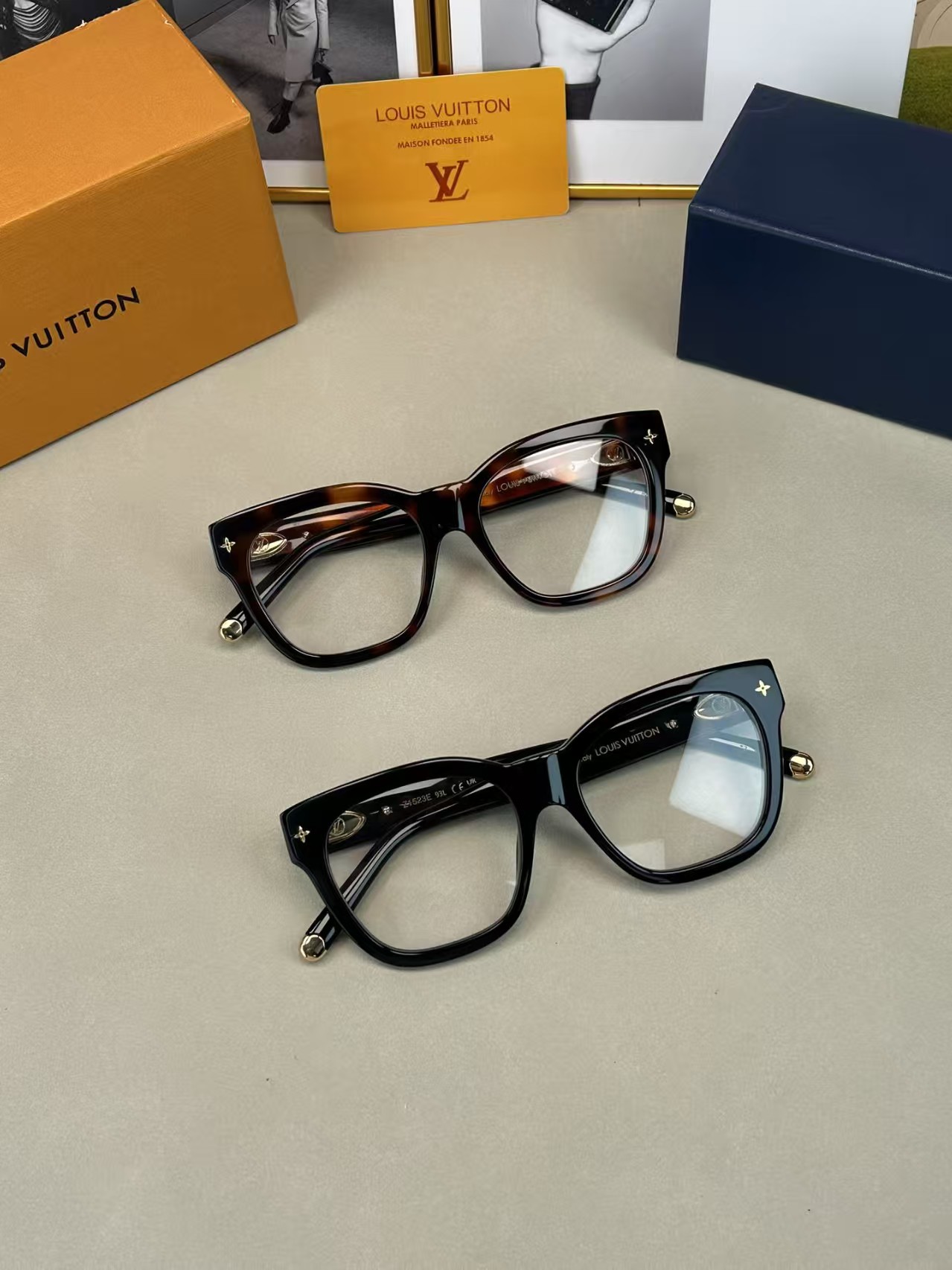 1:1 new arrival Rimless glasses (can add degree)