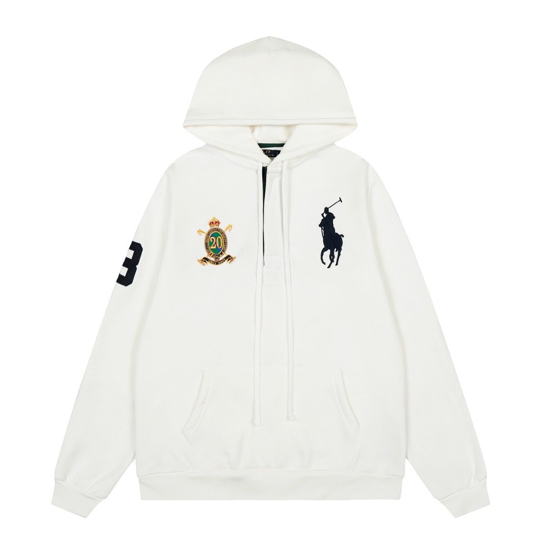 Badge embroidery deconstruction of autumn and winter hooded sweatshirt