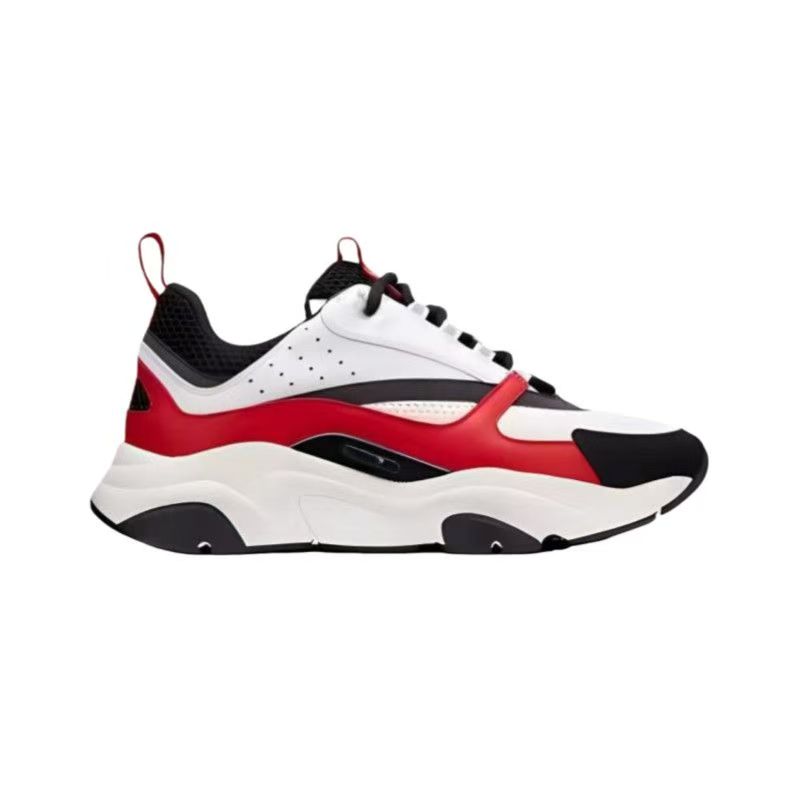 New red and black height-increasing outdoor casual sports shoes