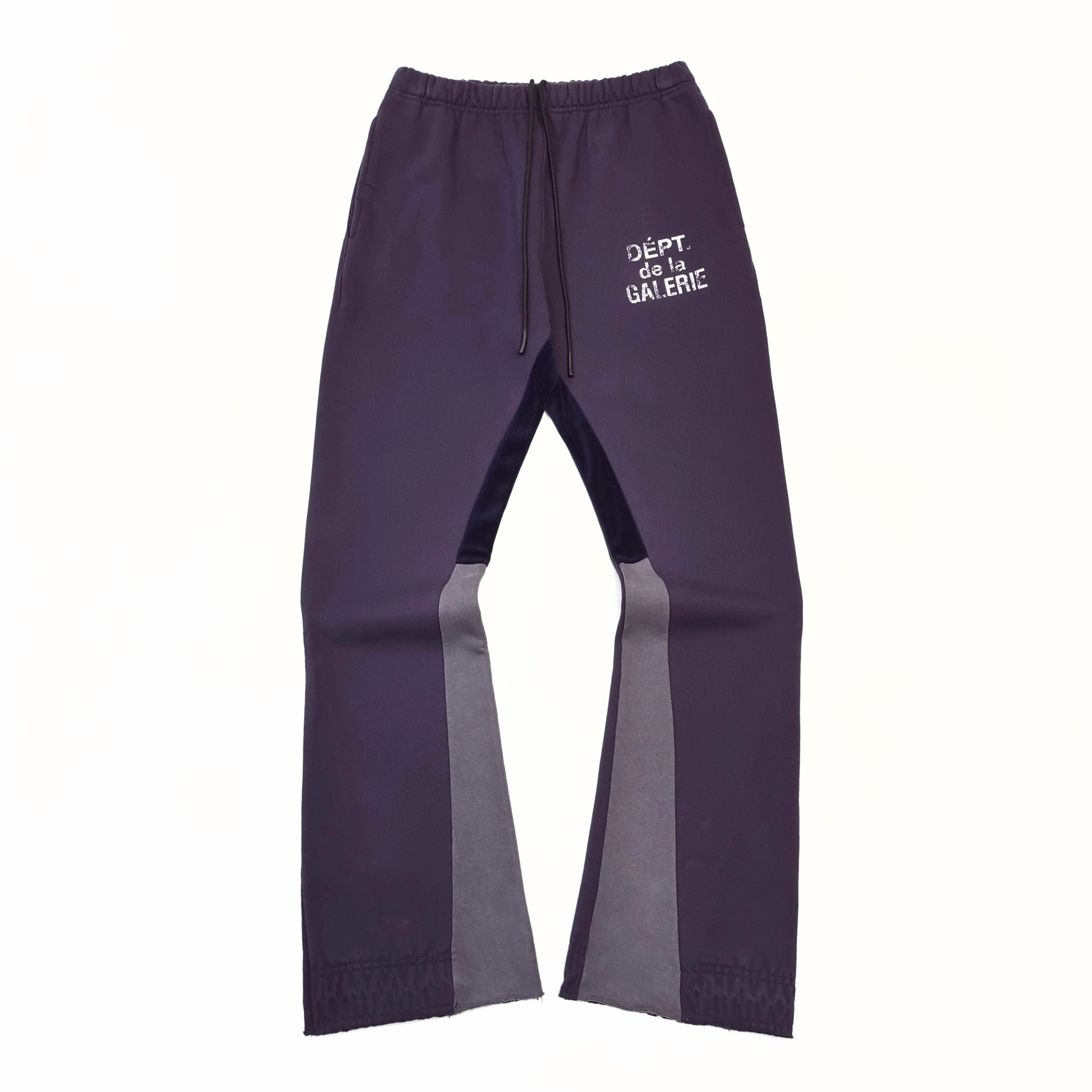 Dark blue French patchwork pants