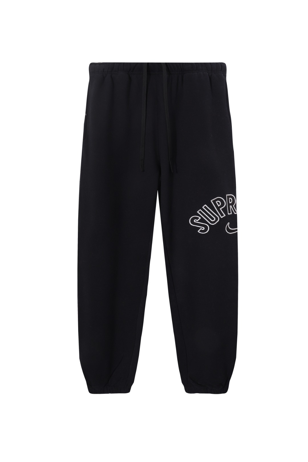 Co-branded letter-embroidered sweatpants