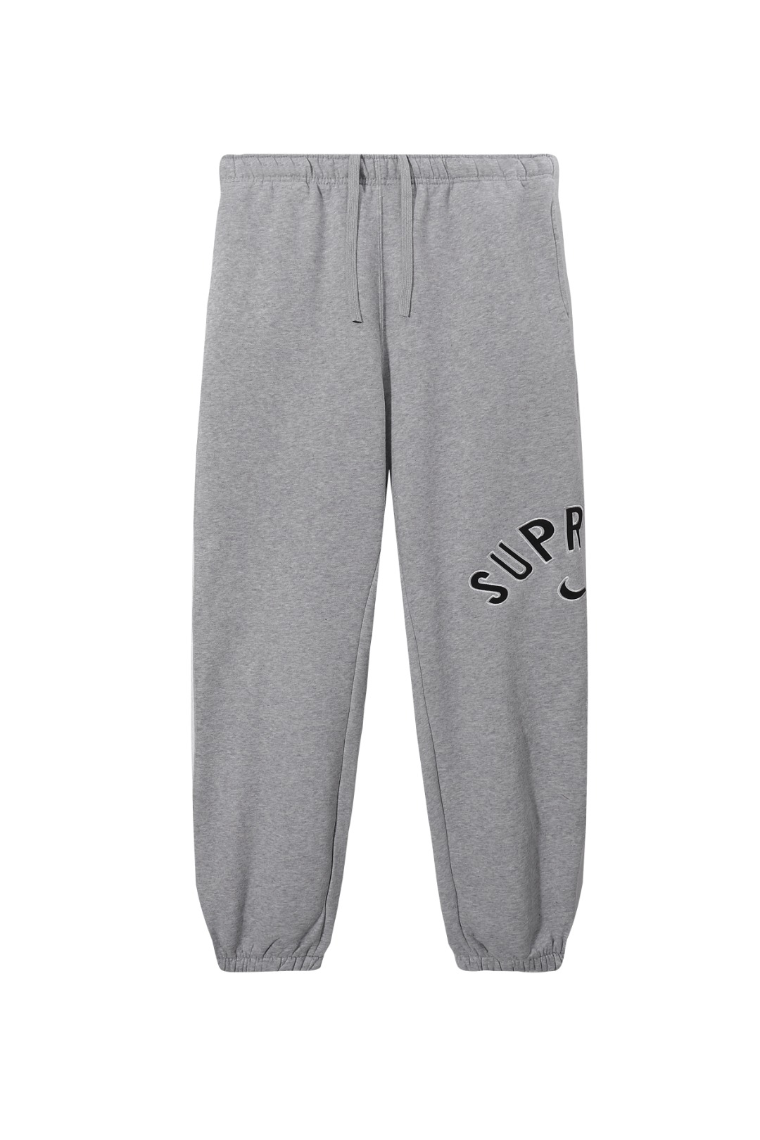 Co-branded letter-embroidered sweatpants