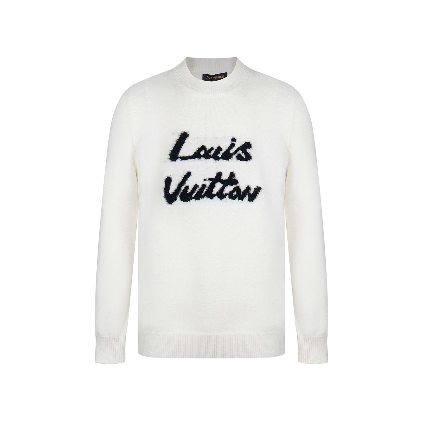 High-quality light beige soft mohair sweater