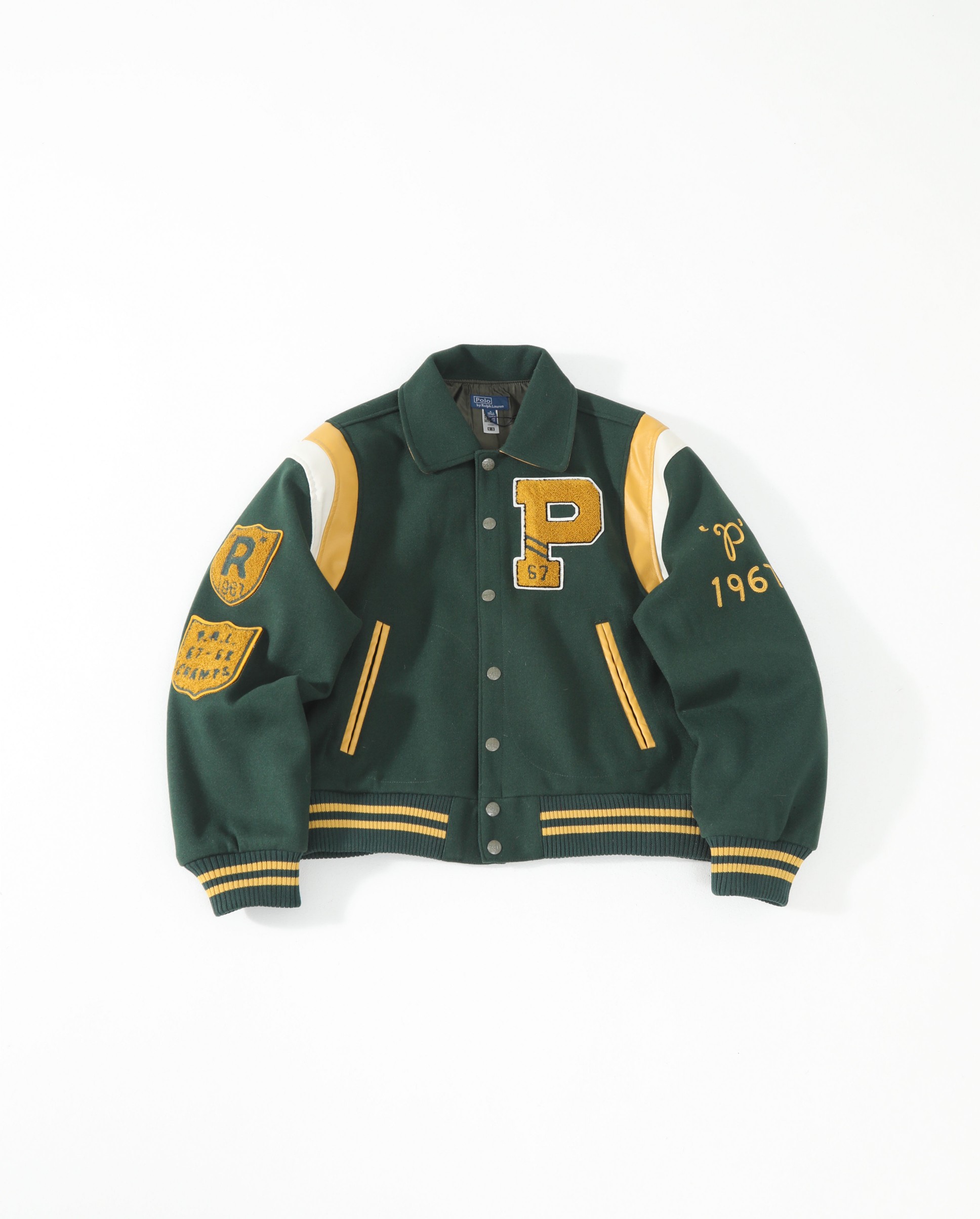 Ralph Lauren style baseball jacket, same design for both men and women