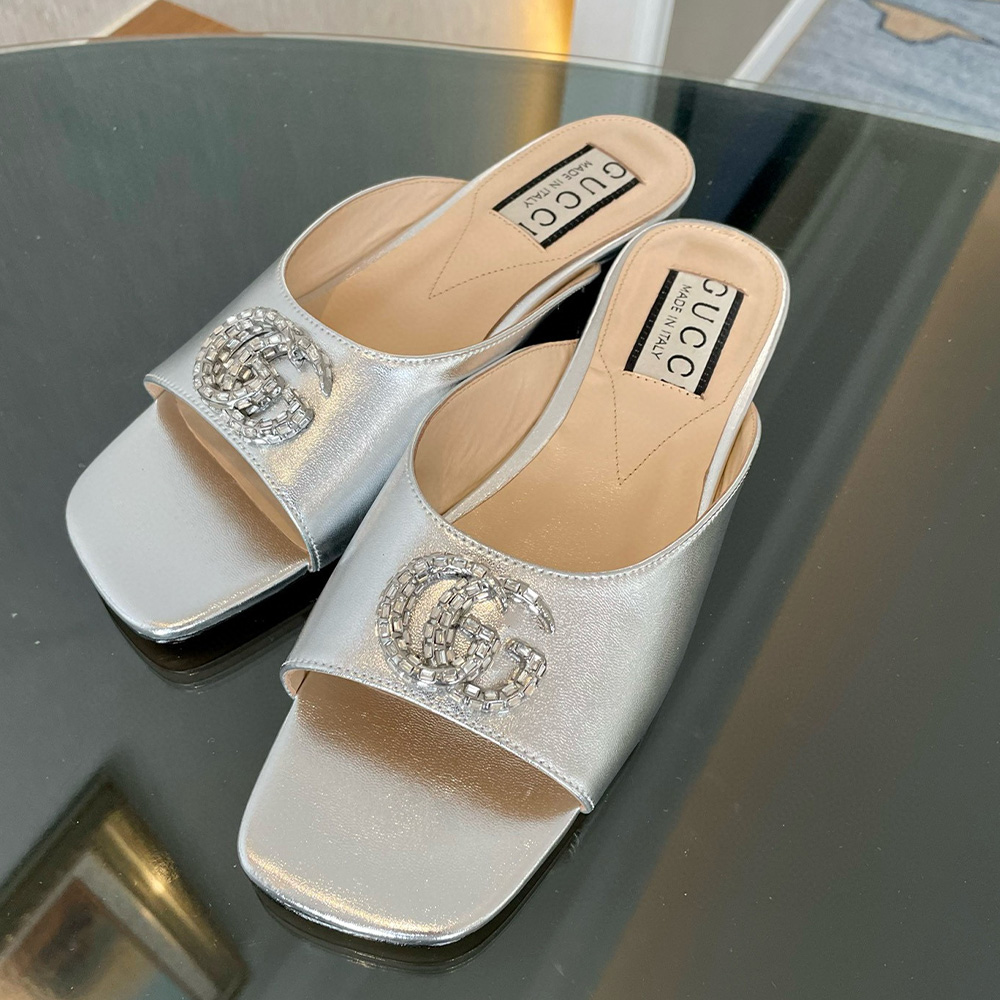 Gucci Leather Sandals Slide Sandal