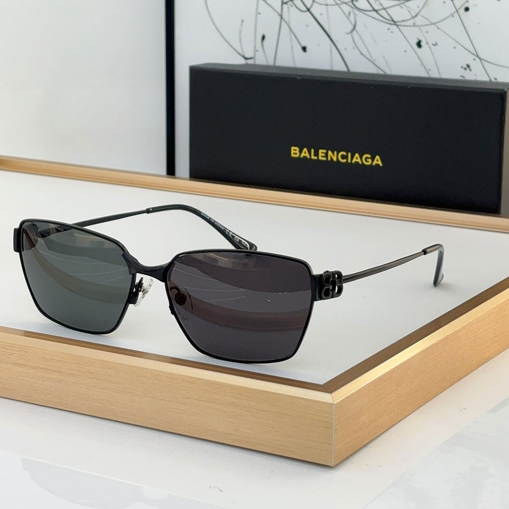 Balenciaga Hollow metal Logo sunglasses Top quality