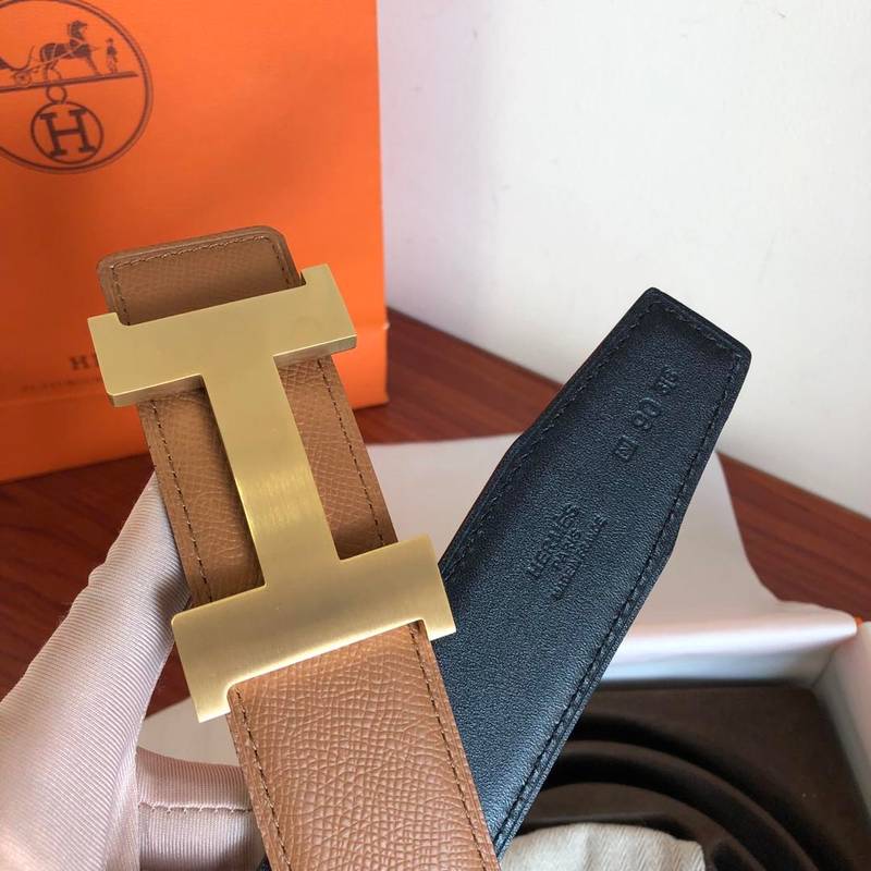 Hermes Mini Constance Guillochee Belt Buckle & Reversible Brown  Belt 380MM