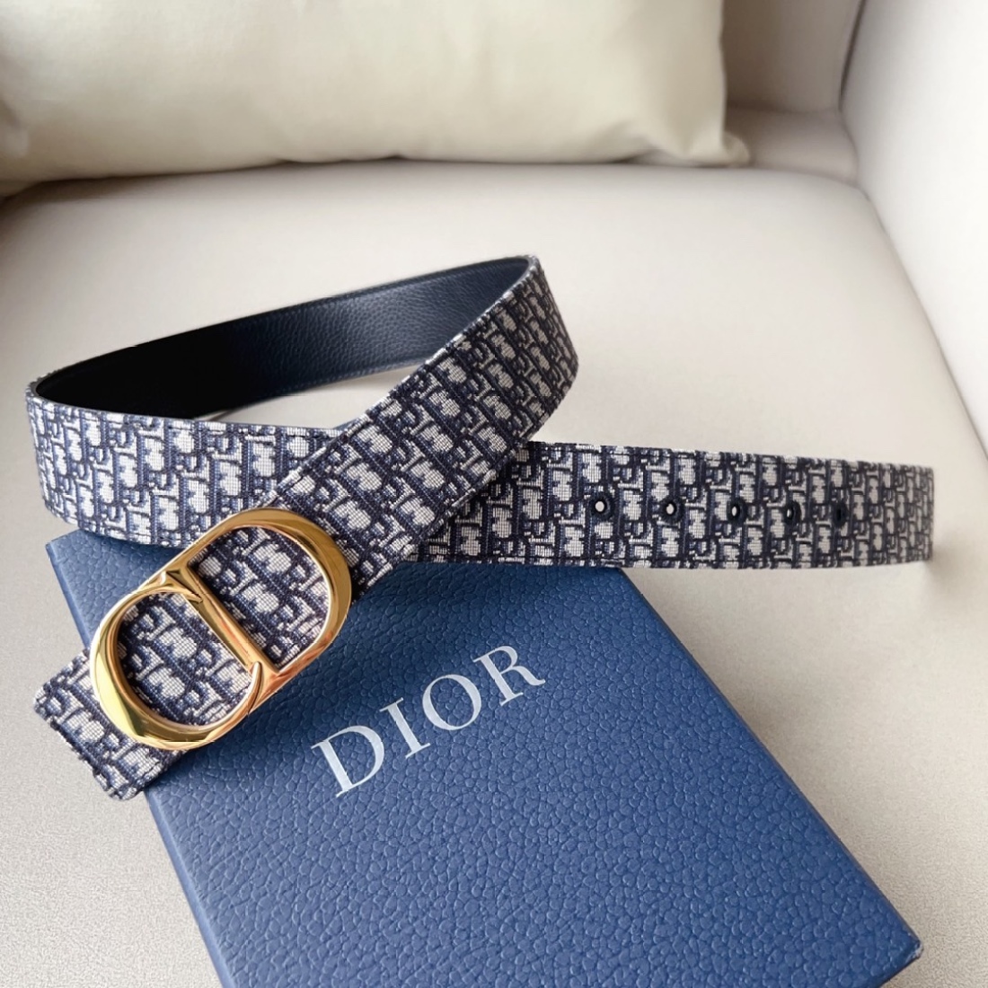 Dior Classic Printed Belt CD Steel Print 30MM belt