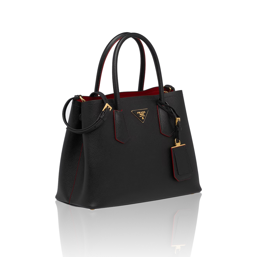 Prada Double Saffiano Leather Mini Handbag