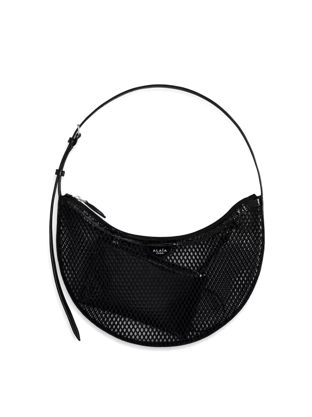 Alaïa Fishnet Demi Lune Bag