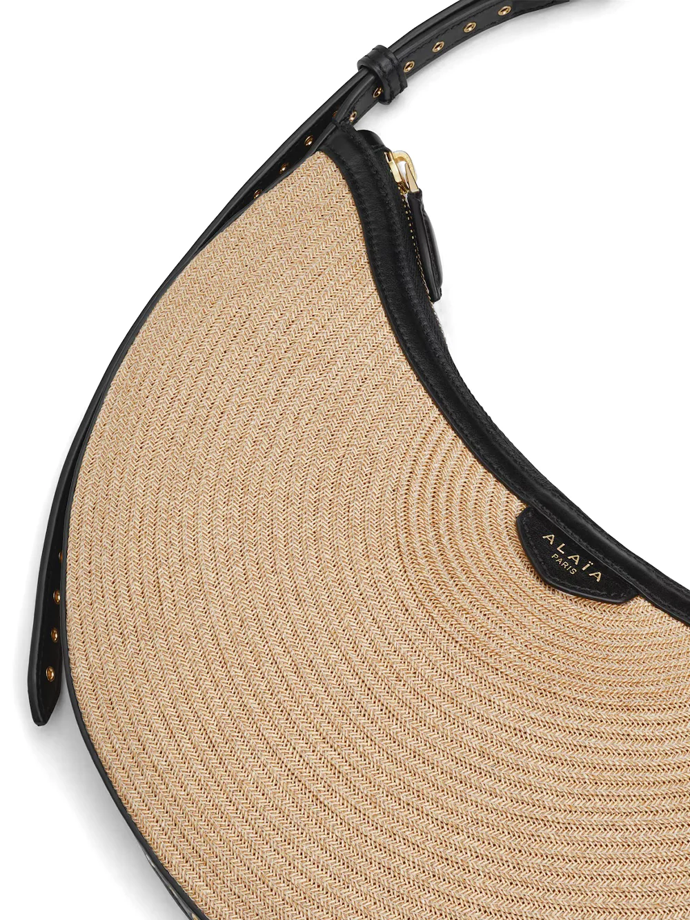 Alaïa Raffia Demi Lune Bag