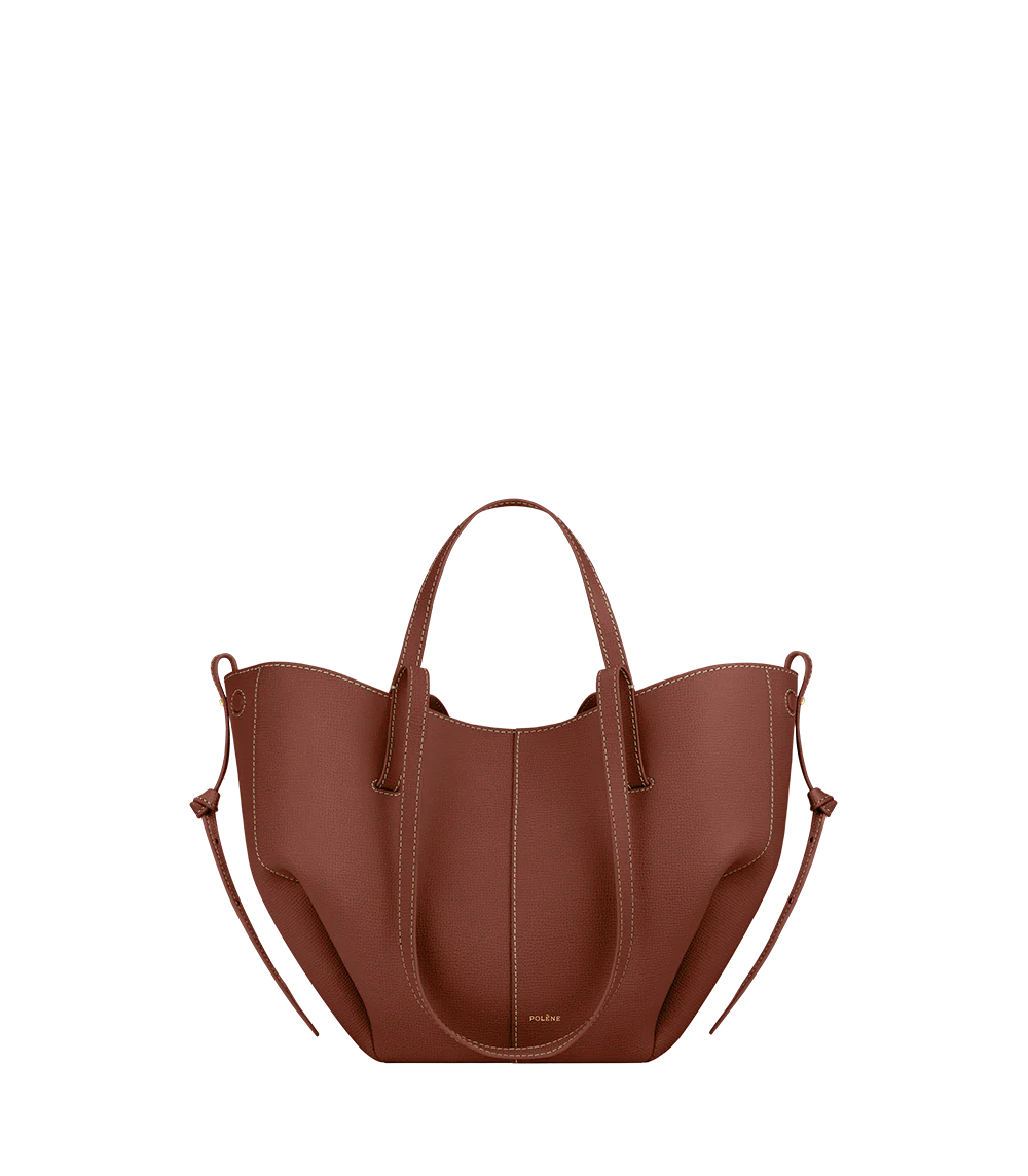 Polène Cyme Mini - Textured Cognac