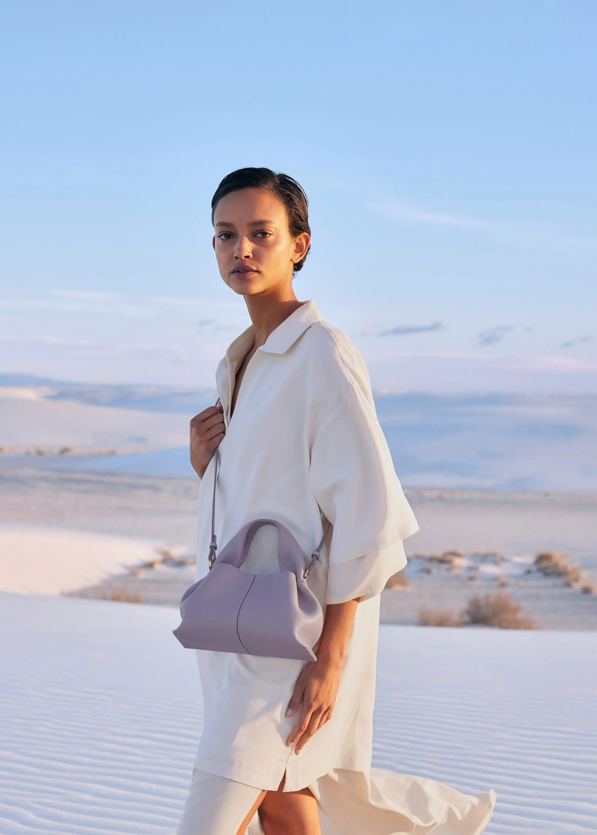 Polène Numéro Neuf Mini - Textured Mauve