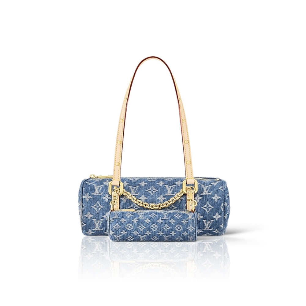 Louis Vuitton LV PAPILLON Denim Handbag