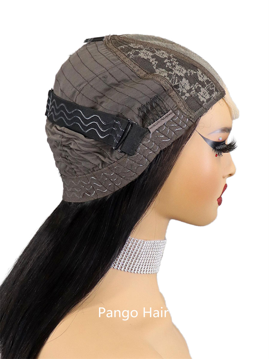 14A Raw hair Double Drawn 2x6 guleless wig 162