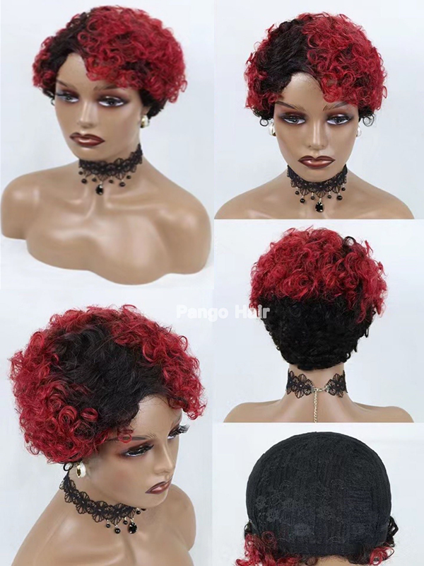 Short curly wig 58