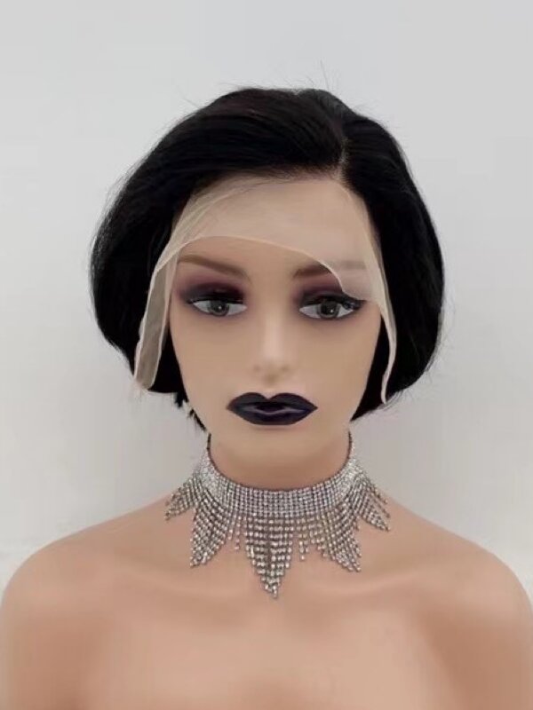 Short Brazilian 13x4 frontal lace wig 68