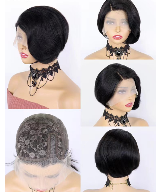short pixie T part wig 11